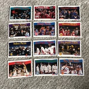19 1991 nba hoops teams cards